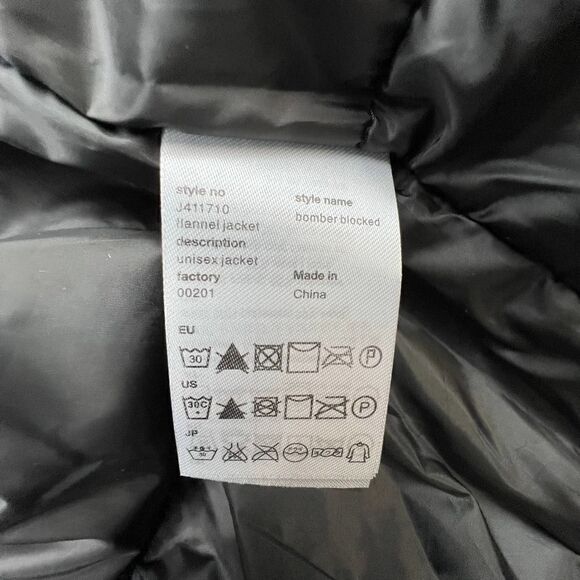 New Wesc MumelĀ Women Bomber Jacket US L MelangeāGreyāColorblockāFlannelā$225 - Picture 12 of 12